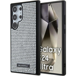 Karl Lagerfeld Samsung S24 Ultra KLHCS24LHDSPRS HC RHINESTONE LOGO METAL PLATE silver 3666339241926