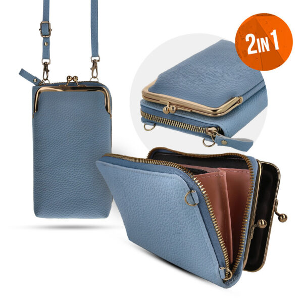 Phone bag 2in1 blue 5907457724150