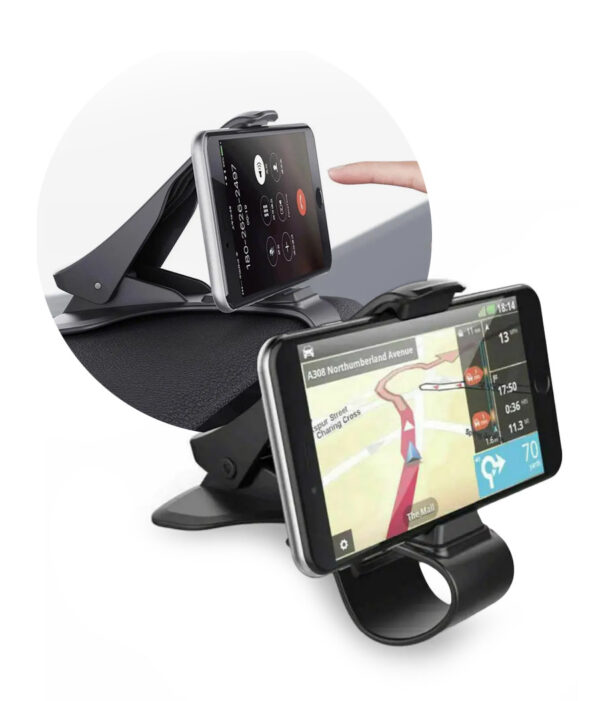 Clip universal car holder for mobile phones max width 11cm