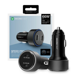 Car charger Amazing Thing Speed Pro SP66WCC 2xType C PD 66W black 4892878074056