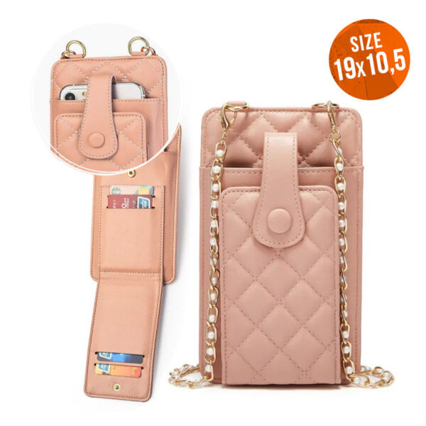 PHONE BAG 19x10,5x2CM PINK