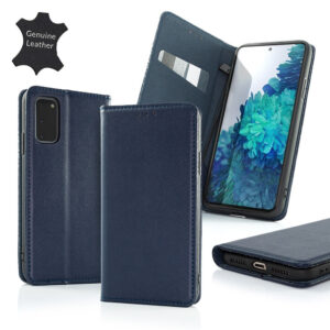 SMART PRO REAL LEATHER iPhone 15 dark blue 5900495389374