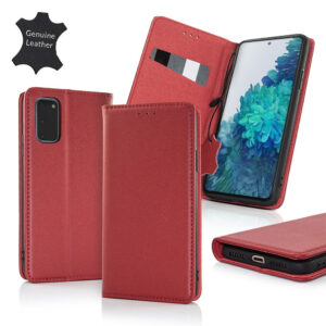 SMART PRO REAL LEATHER Samsung A15 4G / A15 5G dark red 5907457724044