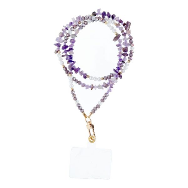 Phone strap STONE purple 5903396217890