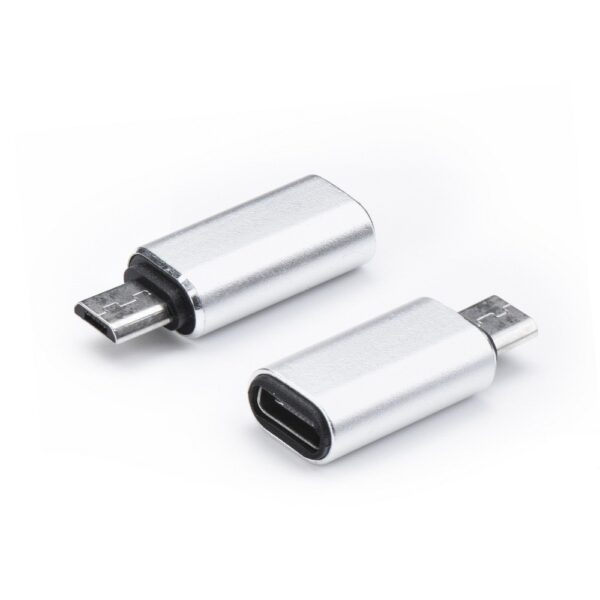 Adapter Type C - Micro USB silver 5901737917256