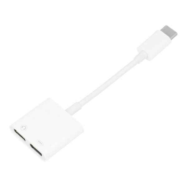 Adapter + charging Type C - Type C white BOX 5903396106545