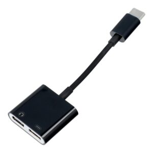 Adapter + charging Type C - Type C black BOX 5903396106552