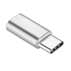 Adapter Micro USB - USB Type C (PA-30) silver 5901737419965