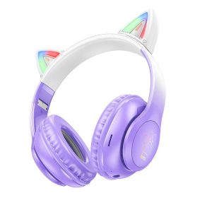 Headphones HOCO W42 cat ears purple 6931474795854