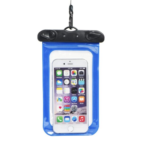 Universal waterproof case with plastic closure blue 5901737273987