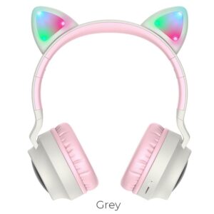 Bluetooth headphones HOCO W27 CAT EAR gray 6931474718457