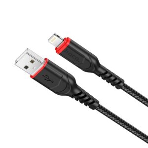 Cable USB HOCO - iPhone Lightning 8-pin 2,4A VICTORY X59 1 meter black 6931474744869