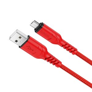 Cable USB HOCO - Micro 2,4A VICTORY X59 1 meter red 6931474744906