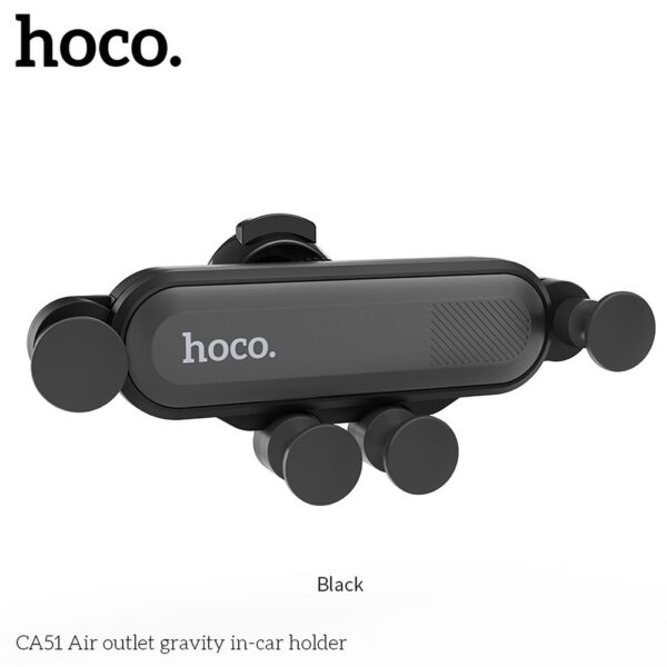 Car holder HOCO gravity to air vent CA51 black 6931474705587