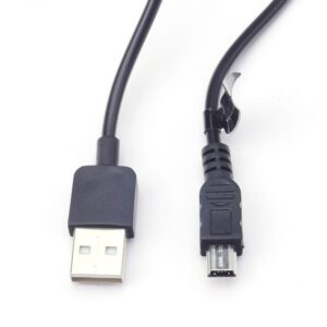 Cable USB - Mini USB black (navi / camera) 5903396106675