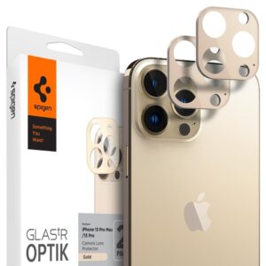 SPIGEN OPTIK.TR CAMERA PROTECTOR 2-PACK IPHONE 13 PRO / 13 PRO MAX GOLD 8809811856408