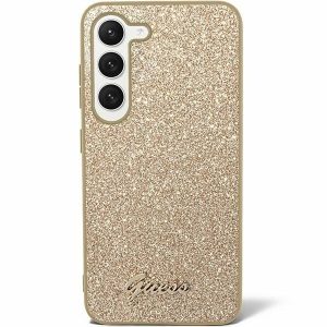 GUESS Hardcase GUHCS24SHGGSHD Samsung S24 Glitter Script gold 3666339241360