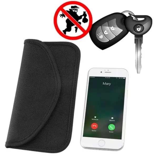 Anti-theft case for car keys phone Faraday Box klatka Faradaya 20 cm x 11 cm black 9111201906839