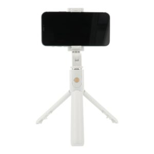 Selfie holder with remote control bluetooth tripod K07 white 5903396033599