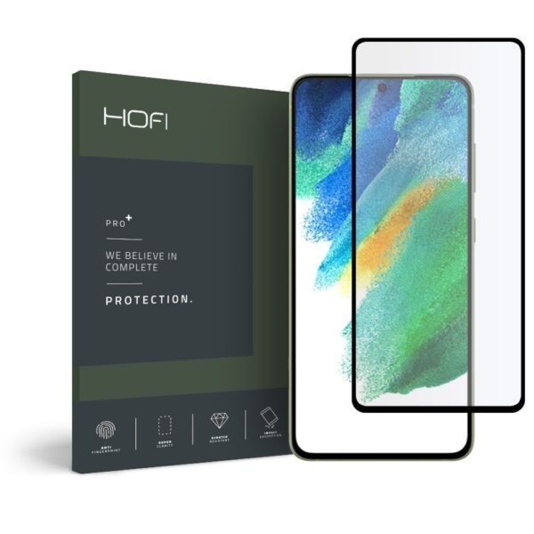 SZKŁO HARTOWANE HOFI GLASS PRO+ GALAXY S21 FE BLACK 6216990212444