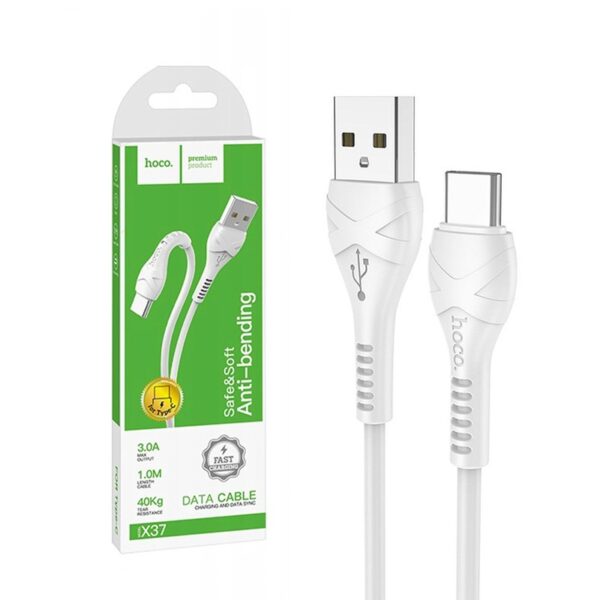 Cable USB HOCO - Type C Cool power X37 1 meter white 6931474710512