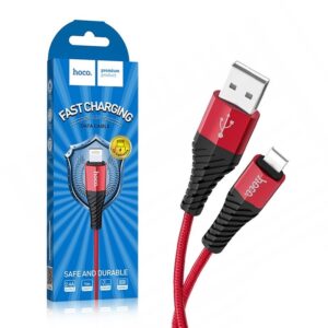 Cable USB HOCO - iPhone Lightning 8-pin COOL X38 1 meter red 6931474710536