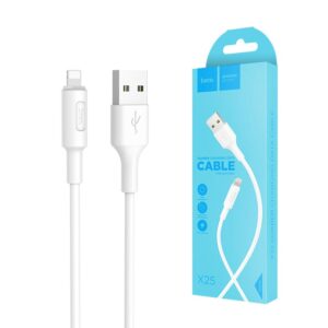 Cable USB HOCO - iPhone Lightning 8-pin SOARER X25 white 6957531080114