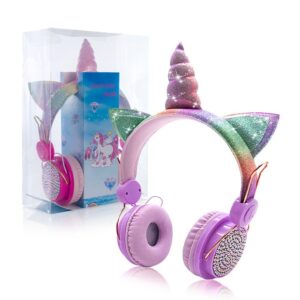 BLUETOOTH HEADSET UNICORN WITH ZIRCONIA PURPLE