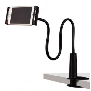 Clip holder for a phone or tablet up to 11 inches