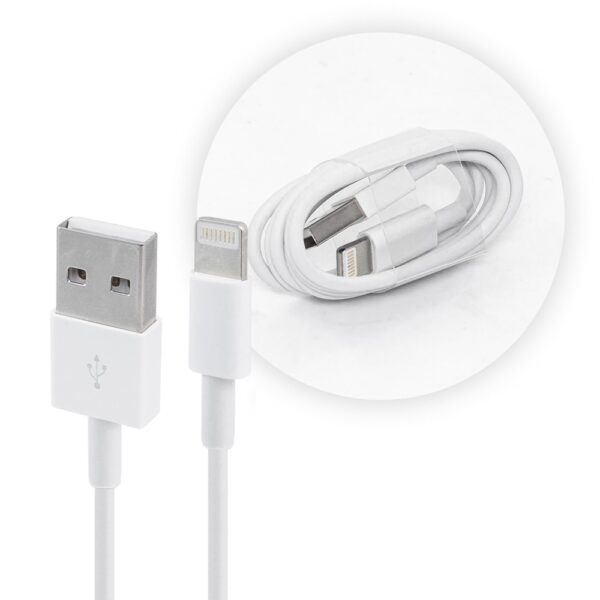 USB Cable iPhone Lightning 5/6/7/X/11 1m white HIGH QUALITY