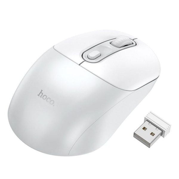 Wireless mouse HOCO 2.4G GM28 white/gray 6942007619691