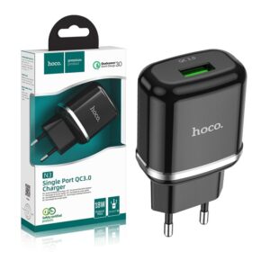 Travel charger HOCO USB 3A QC3.0 Fast Charge N3 black 6931474729347