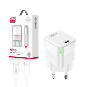 Charger XO CE06 PD 30W 1x USB-C + cable USB-C/ USB-C white 6920680832958