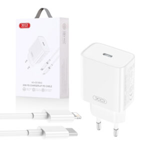 Charger XO CE15 PD 20W 1x USB-C + cable USB-C - Lightning white 6920680846245