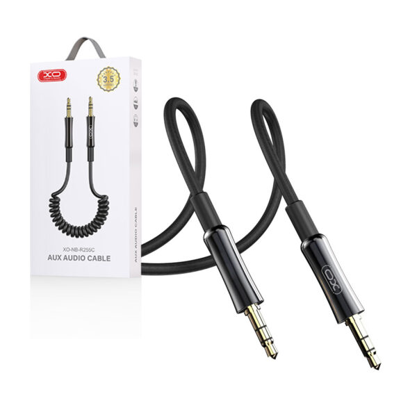 Cable audio XO NB-R255C jack 3,5mm - jack 3,5mm 1,0m black 6920680848751