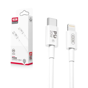 Cable USB XO NB-Q189B PD Type-C USB-C - Lightning 2.0m 20W white 6920680880133