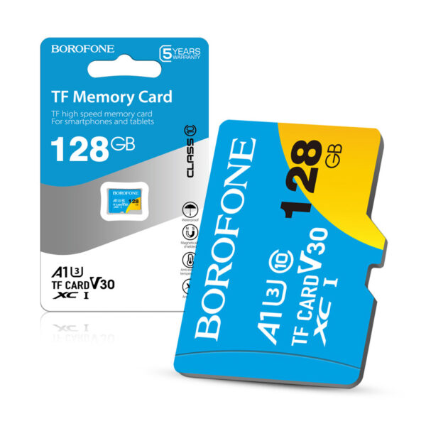 !!!best price!!! Memory card Borofone MicroSD 128GB SDXC U3 Class10 100MB/s 6931474701251