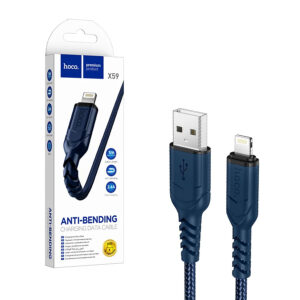 Cable USB HOCO - iPhone Lightning 8-pin 2,4A VICTORY X59 1 meter blue 6931474744883