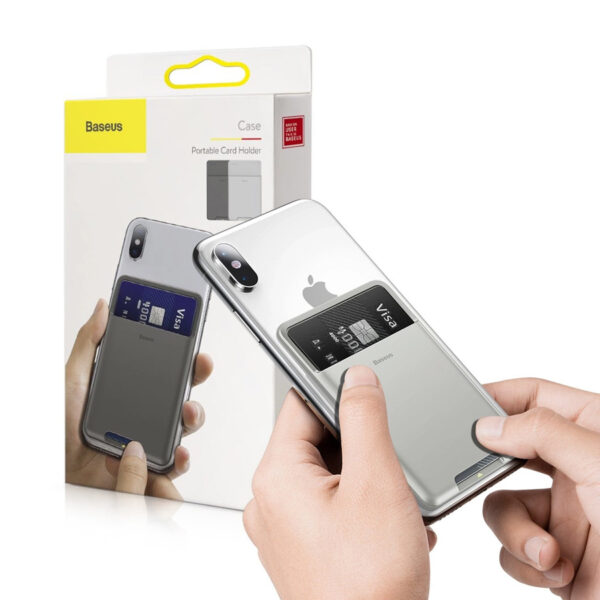 Phone card case Baseus gray 6953156296282