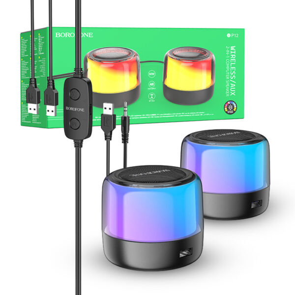 Loudspeaker Borofone Bluetooth BP12 Colorful Stereo 2in1 -2 pcs 6974443387179