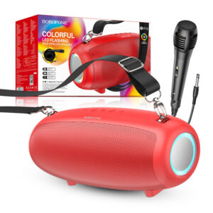 Loudspeaker Borofone Bluetooth BP13 Dazzling with microphone red 6974443388435