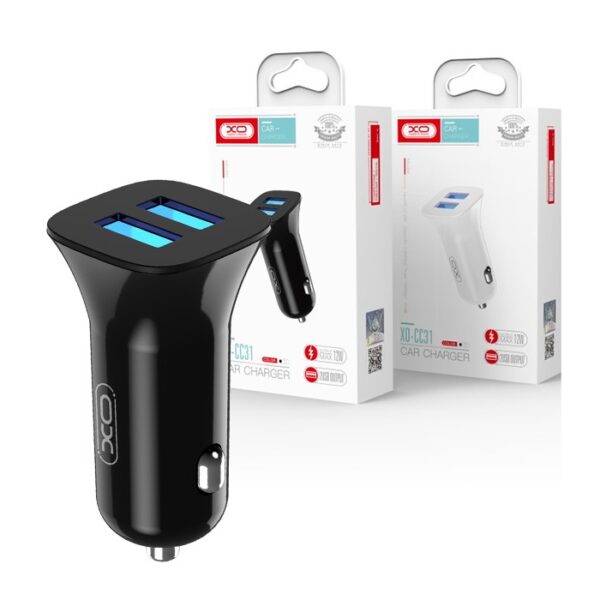 CAR CHARGER XO CC31 2x USB 2,4A black 6920680875900