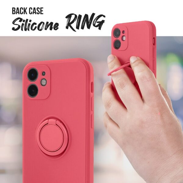 BACK CASE SILICON RING iPhone 11 coral 5900495947451