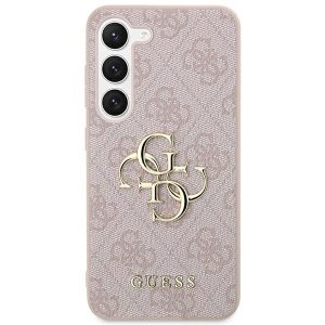 GUESS Hardcase GUHCS24M4GMGPI Samsung S24 Plus Leather 4G Metal Logo pink 3666339241223