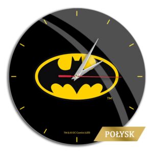 Glossy Wall Clock Batman 004 black