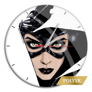 Glossy Wall Clock Catwoman 001