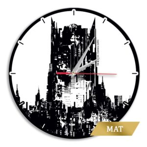 Matt Wall Clock Batman 002 white