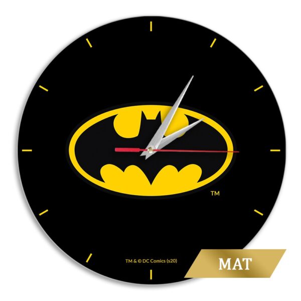 Matt Wall Clock Batman 004 black