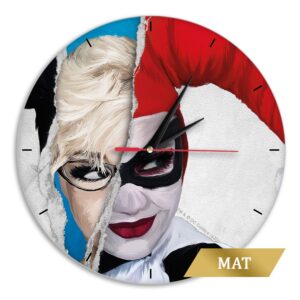 Matt Wall Clock Harley Quinn 003