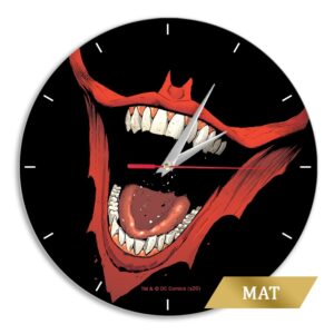 Matt Wall Clock Joker 002 black